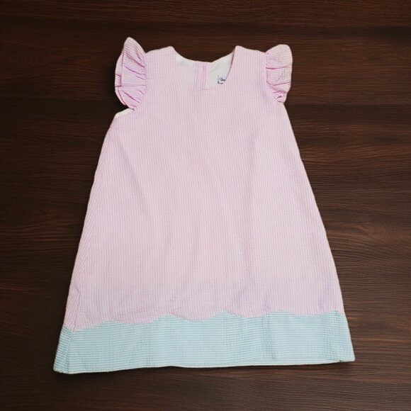 Smockingbird Other - Smockingbird Pink Striped Seersucker Dress Size 4T